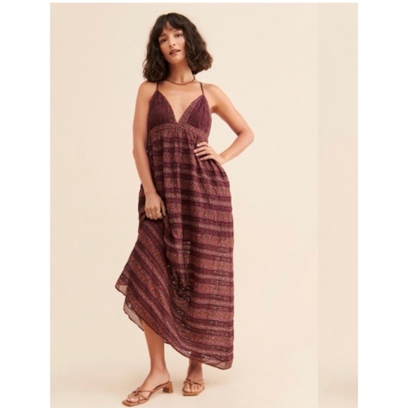 New Free People Lotus Maxi Dress XS Fig Plum
(NWT
(NWT
Floral Combo - Picture 2 of 8